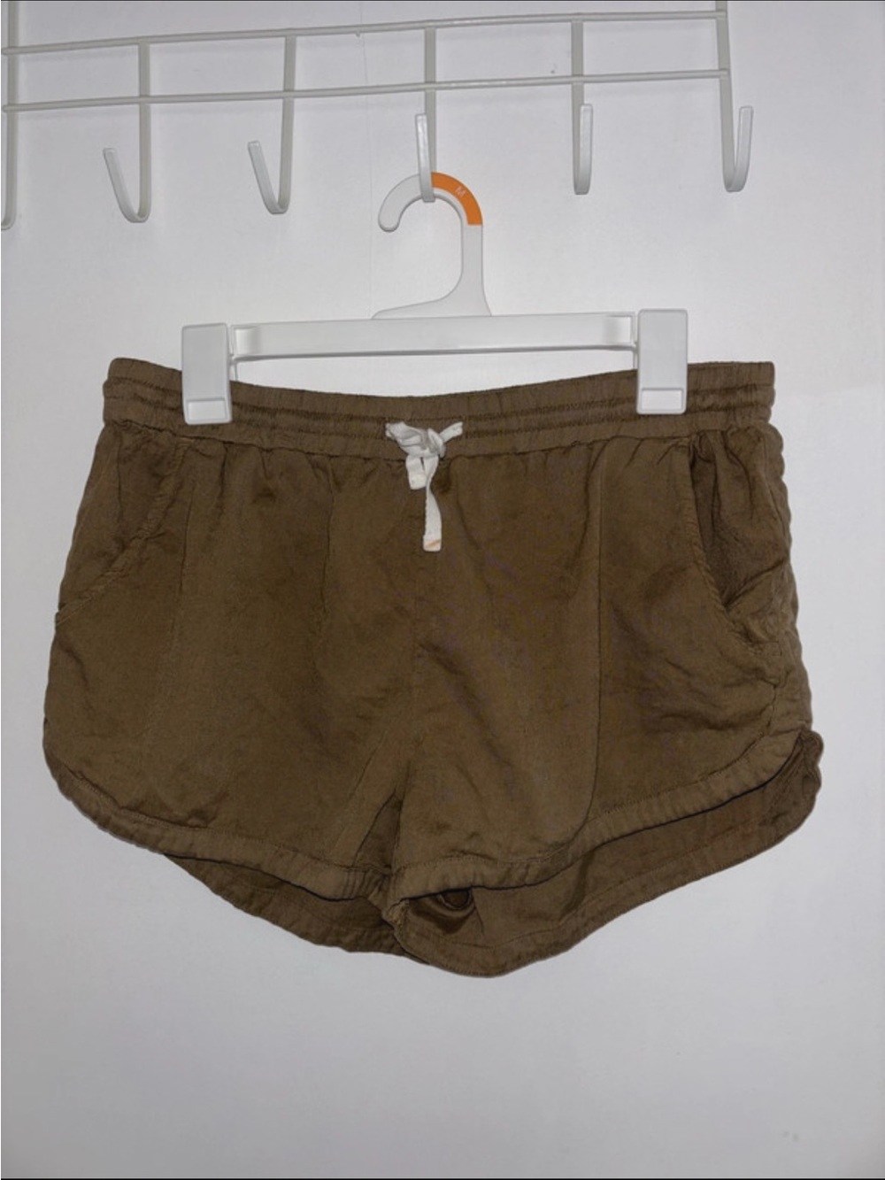 Billabong Women's Drawstring Lounge Shorts in Army Green